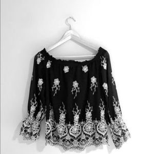 Off the shoulder blouse